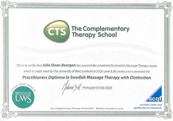 Swedish Massage Practitioner Diploma